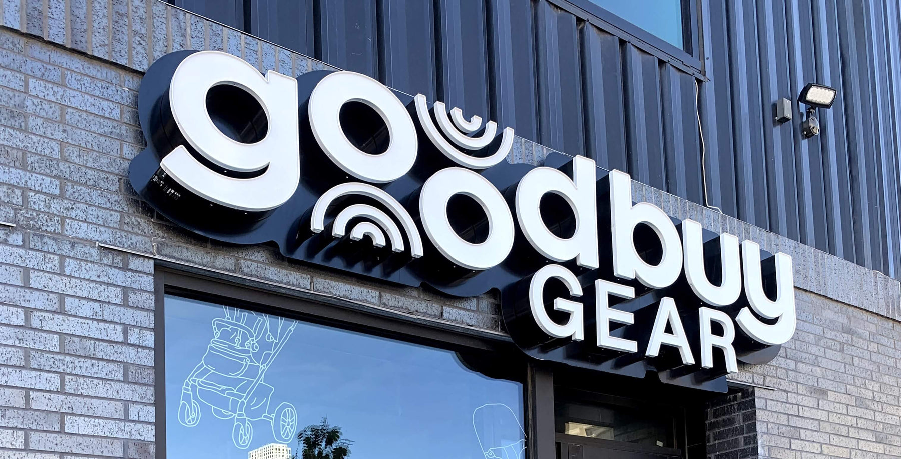 Goodbuygears warehouse sign in NYC 