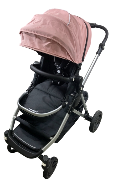 Shop Mockingbird Single to Double 2.0 Stroller, Bloom, Watercolor Drops, Silver With Black Leather, 2024 at Goodbuygears