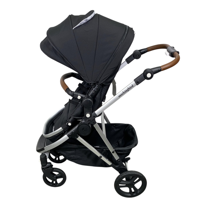 Shop Mockingbird Single 2.0 Stroller, 2025, Black, Silver With Penny Leather, Windowpane at Goodbuygears