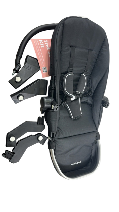 Shop Mockingbird 2nd Seat Kit 2.0, No Canopy, No Canopy, Silver With Black Leather at Goodbuygears