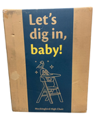 Shop Mockingbird High Chair, 2.0, Natural Beech, White at Goodbuygears