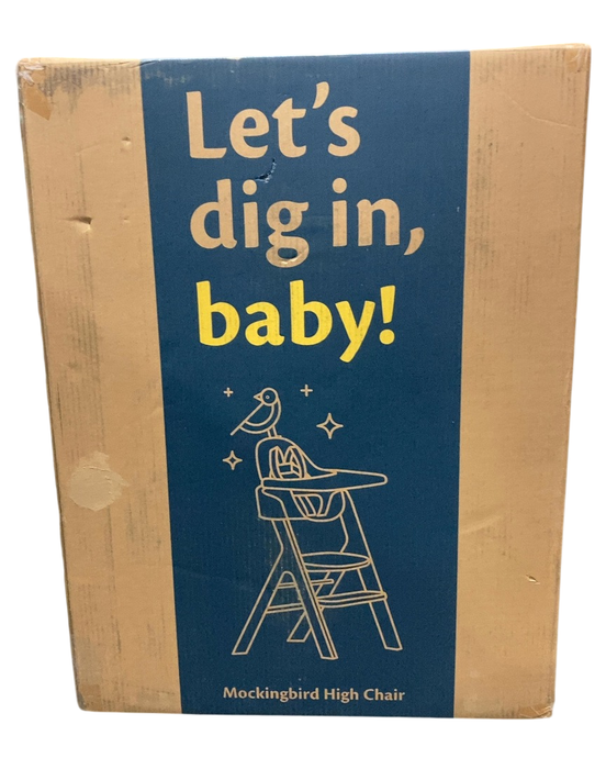Shop Mockingbird High Chair, 2.0, Natural Beech, White at Goodbuygears