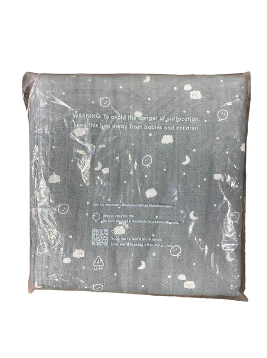 Shop MORI Organic Baby Blanket, Blue at Goodbuygears