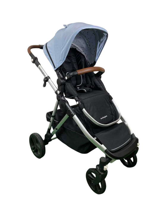 Shop Mockingbird Single to Double 2.0 Stroller, 2024, Silver With Penny Leather, Sky, Watercolor Drops at Goodbuygears