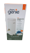Shop Diaper Genie Platinum Diaper Pail, White at Goodbuygears