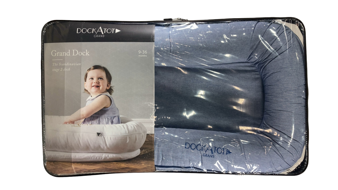 Shop DockATot Grand Dock, True Blue Chambray at Goodbuygears