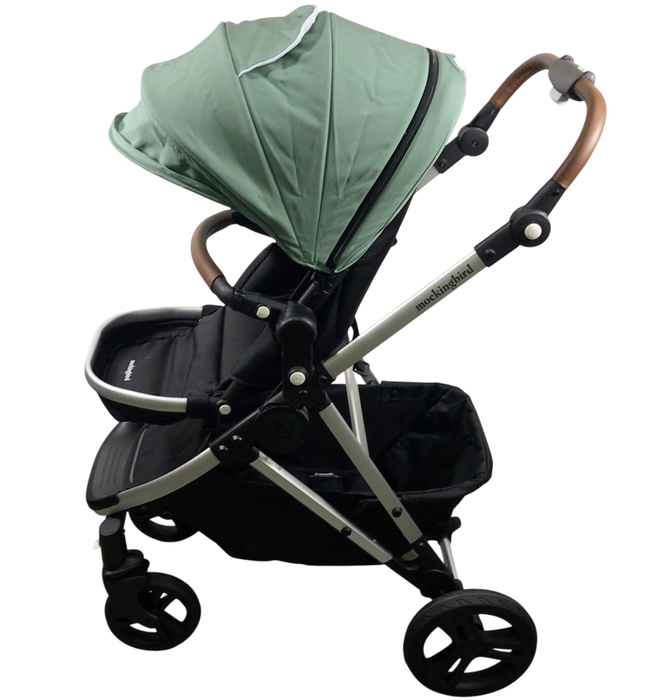 Shop Mockingbird Single to Double 2.0 Stroller, 2024, Sage, Silver With Penny Leather, Watercolor Drops at Goodbuygears