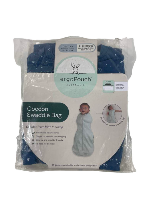 Shop ErgoPouch Cocoon Swaddle Bag, Night Sky, 0.2 TOG, 0-3M at Goodbuygears