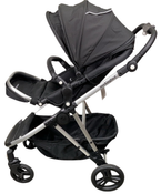 Shop Mockingbird Single to Double 2.0 Stroller, 2024, Black, Silver With Black Leather, Watercolor Drops at Goodbuygears