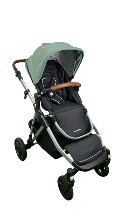 Shop Mockingbird Single to Double 2.0 Stroller, 2024, Sage, Silver With Penny Leather, Watercolor Drops at Goodbuygears