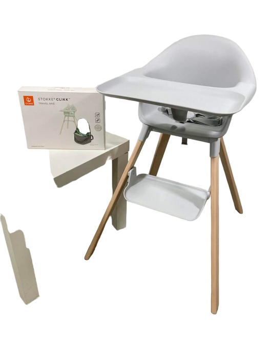 Shop Stokke Clikk High Chair with Travel Bag, Grey at Goodbuygears