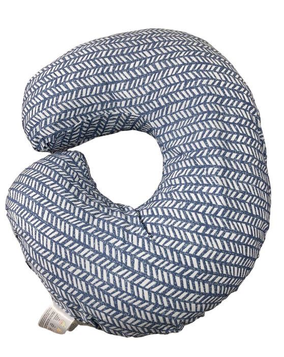 Shop Boppy Nursing and Infant Support Pillow, Blue Herringbone at Goodbuygears