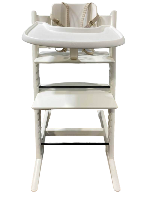 Shop Stokke Tripp Trapp High Chair with Baby Set and Tray, White, White at Goodbuygears