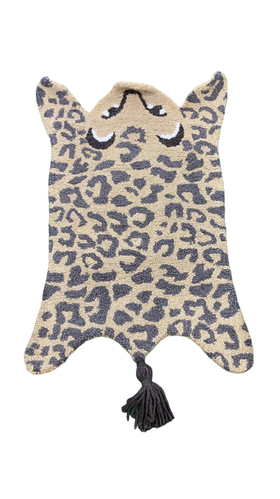 Shop Crane Baby Hand Tufted Wool Animal Shaped Rug, Leopard at Goodbuygears