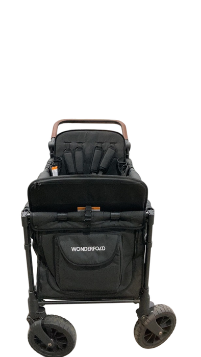 Shop Wonderfold W4 Luxe Quad Stroller Wagon, 2024, Charcoal Grey with Black Frame at Goodbuygears
