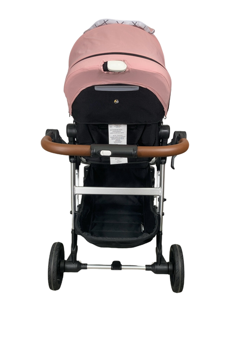 Shop Mockingbird Single to Double 2.0 Stroller, 2024, Bloom, Silver With Penny Leather, Windowpane at Goodbuygears