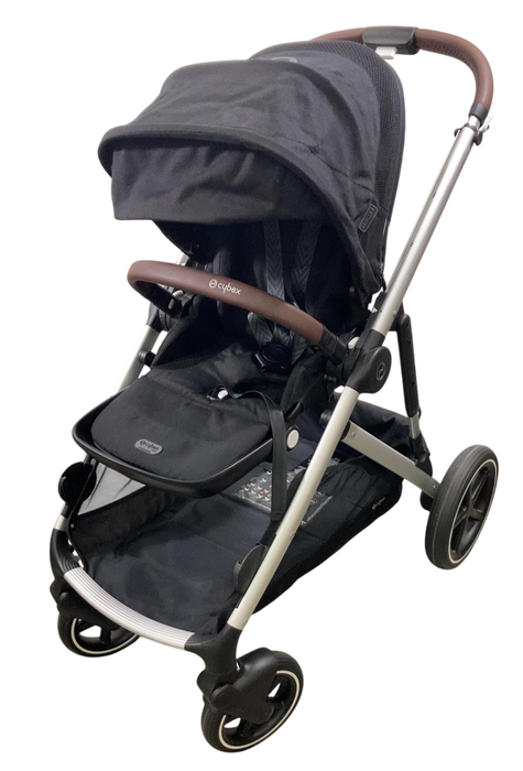 Shop Cybex Gazelle S Modular Stroller, 2024, Moon Black, Silver Frame at Goodbuygears