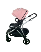 Shop Mockingbird Single to Double 2.0 Stroller, 2024, Silver with Black Leather, Watercolor Drops, Bloom at Goodbuygears