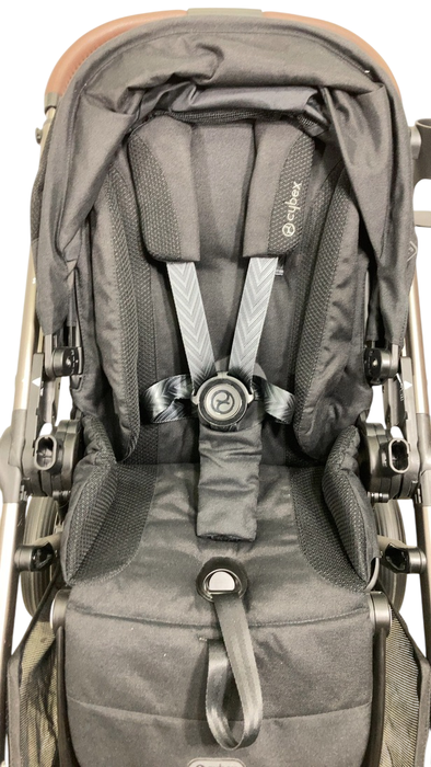 Shop Cybex Gazelle S Modular Stroller, 2024, Moon Black, Taupe Frame at Goodbuygears