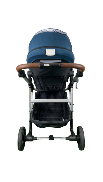 Shop Mockingbird Single to Double 2.0 Stroller, 2024, Sea, Silver With Penny Leather, Windowpane at Goodbuygears