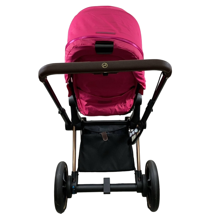 Shop Cybex E-PRIAM Electric Stroller, 2019, Fancy Pink, Rose Gold, without Battery at Goodbuygears