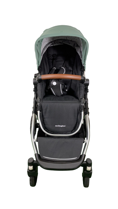Shop Mockingbird Single to Double 2.0 Stroller, 2024, Sage, Silver With Penny Leather, Watercolor Drops at Goodbuygears