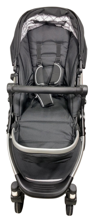 Shop Mockingbird Single 2.0 Stroller, 2024, Black, Silver With Black Leather, Windowpane at Goodbuygears