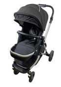 Shop Mockingbird Single to Double 2.0 Stroller, 2024, Black, Silver With Black Leather, Watercolor Drops at Goodbuygears