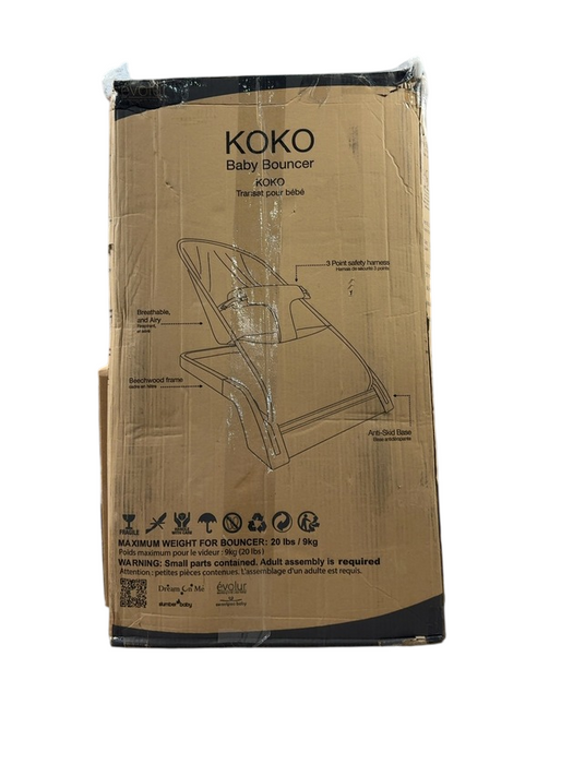 Shop Evolur Koko Portable Infant Bouncer, Black at Goodbuygears