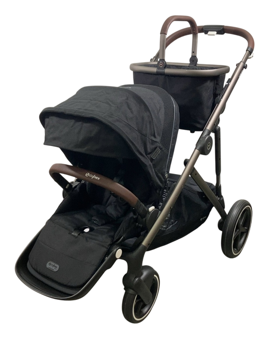 Shop Cybex Gazelle S Modular Stroller, 2024, Moon Black, Taupe Frame at Goodbuygears