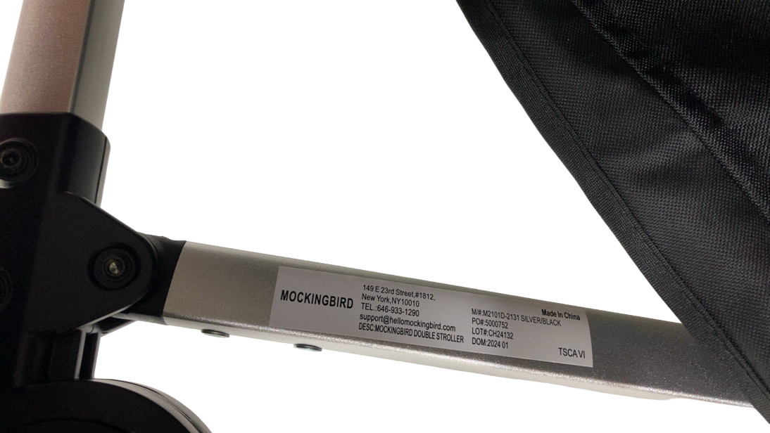 Shop Mockingbird Single to Double 2.0 Stroller, 2024, Black, Silver With Black Leather, Windowpane at Goodbuygears