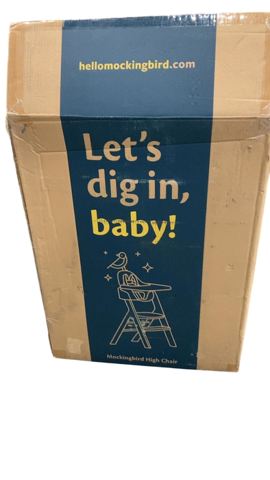 Shop Mockingbird High Chair, 2.0, Natural Beech, White at Goodbuygears