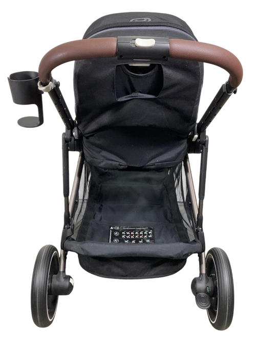 Shop Cybex Gazelle S Modular Stroller, 2024, Moon Black, Taupe Frame at Goodbuygears