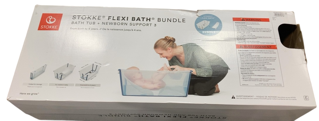 Shop Stokke Flexi Bath Bundle Pack, Regular, Transparent Ocean Blue at Goodbuygears