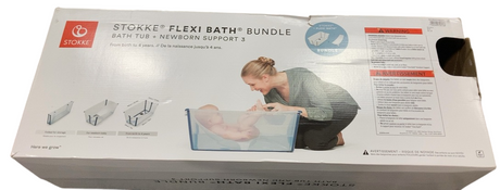 Shop Stokke Flexi Bath Bundle Pack, Regular, Transparent Ocean Blue at Goodbuygears