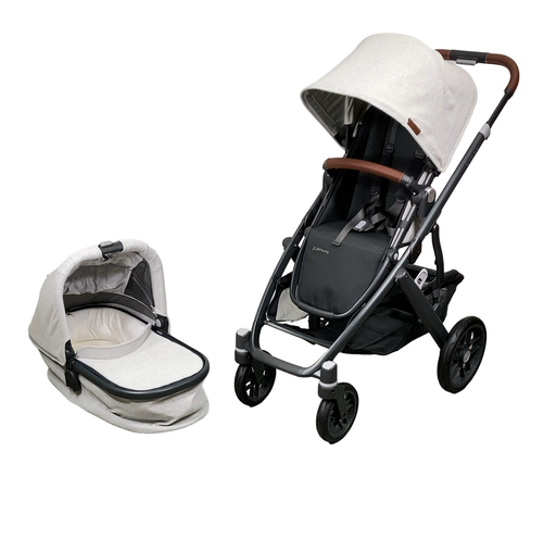 Shop UPPAbaby VISTA V2 Stroller, 2023, Anthony (White & Grey Chenille) at Goodbuygears