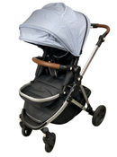 Shop Mockingbird Single 2.0 Stroller, 2024, Sky, Watercolor Drops, Silver With Penny Leather at Goodbuygears