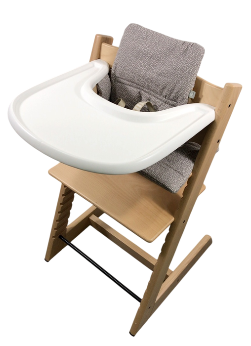 Shop Stokke Tripp Trapp Complete High Chair, Dots Grey, Natural at Goodbuygears