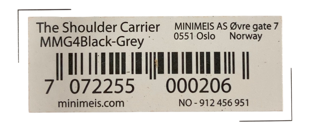Shop MiniMeis G4 Baby Shoulder Carrier, Grey/Black at Goodbuygears