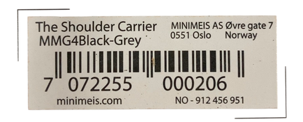 Shop MiniMeis G4 Baby Shoulder Carrier, Grey/Black at Goodbuygears