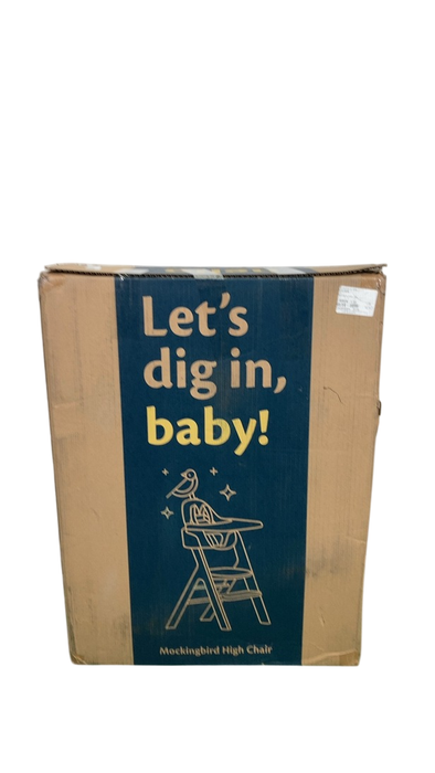 Shop Mockingbird High Chair, 2.0, Natural Beech, White at Goodbuygears