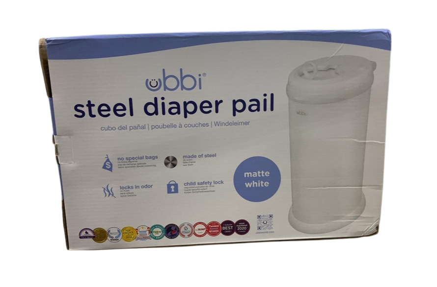 Shop Ubbi Diaper Pail, Matte White at Goodbuygears