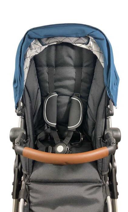 Shop Mockingbird Single to Double 2.0 Stroller, 2024, Sea, Silver With Penny Leather, Windowpane at Goodbuygears