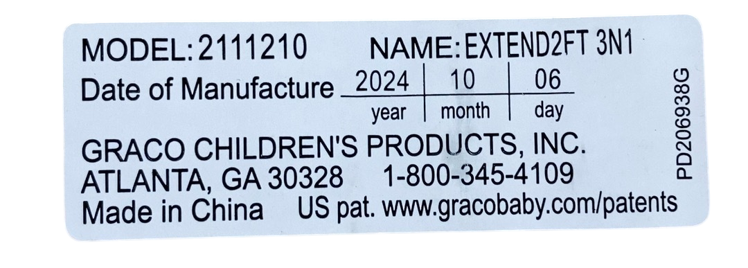 Shop Graco Extend2Fit Convertible Car Seat, 2024, Stocklyn at Goodbuygears