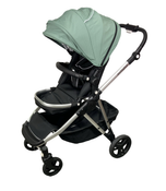 Shop Mockingbird Single to Double 2.0 Stroller, Sage, Watercolor Drops, Silver With Black Leather, 2024 at Goodbuygears