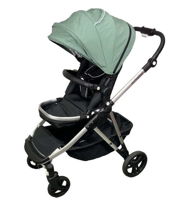 Shop Mockingbird Single to Double 2.0 Stroller, Sage, Watercolor Drops, Silver With Black Leather, 2024 at Goodbuygears