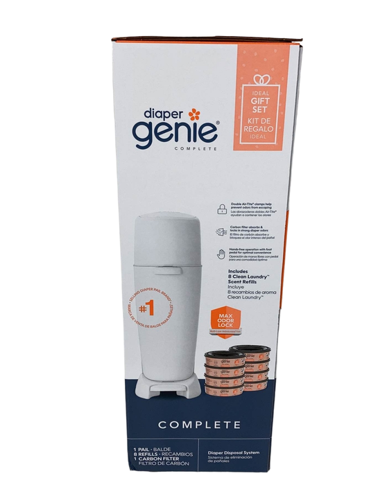 Shop Diaper Genie Complete Diaper Pail Gift Set, White at Goodbuygears