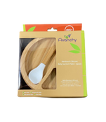 used Avanchy Bamboo Suction Baby Plate and Spoon