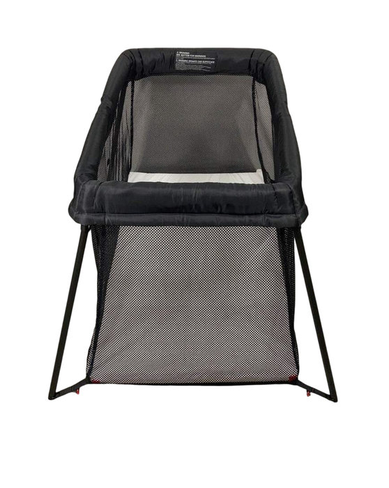 Shop BabyBjorn Travel Crib Light Bundle with Fitted Sheet, Black at Goodbuygears