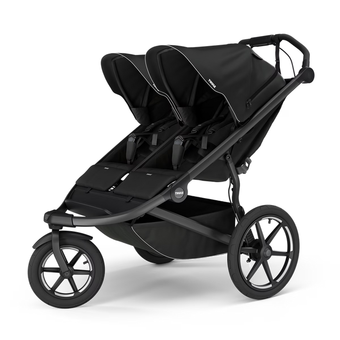 Thule Urban Glide 3 Double Stroller, 2025, Black, Magnetic Harness
